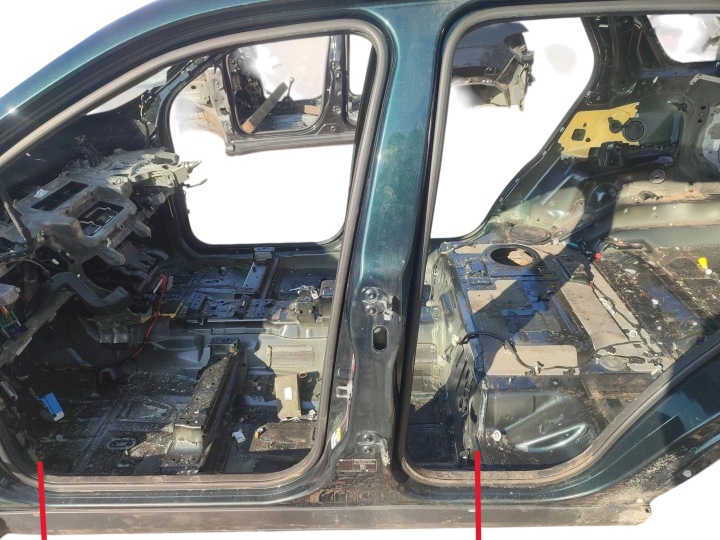 MINIGONNA sinistra RIVESTIMENTO MONTANTE B media LAND ROVER DISCOVERY SPORT L550 LAK: 866