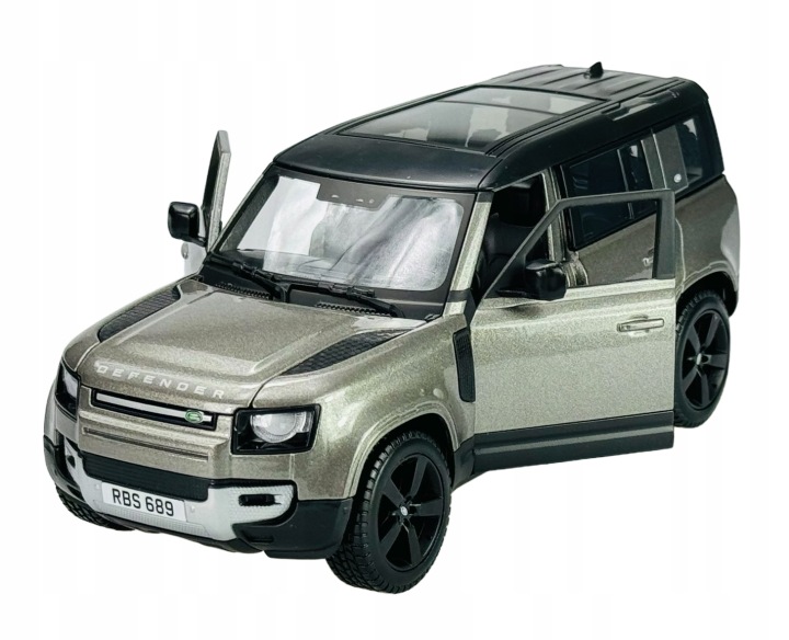 Land rover defender 110 2022 bburago 1:24 сріблястий — фото 3