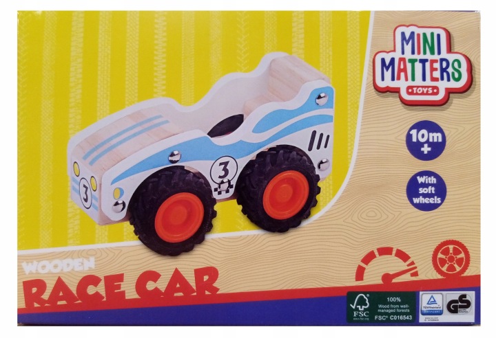 Транспортний засіб автомобіль дерев'яний Mini Matters wyścigówka — фото 2