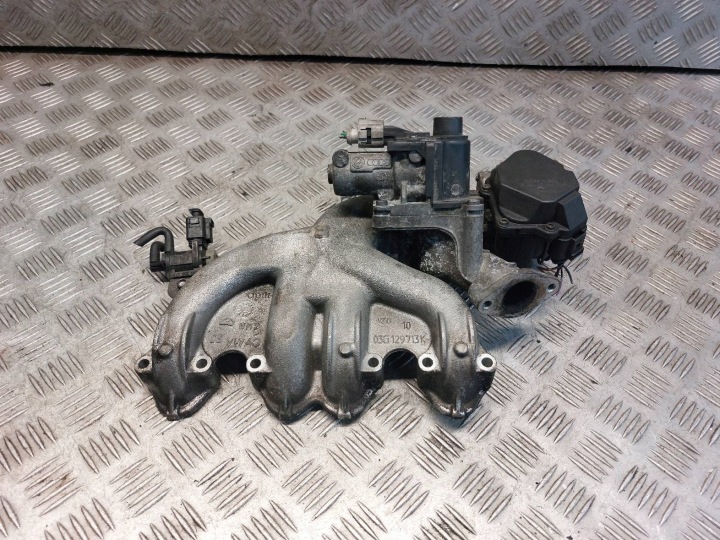 intake manifold throttle flap VOLKSWAGEN PASSAT B6 03G129713K 03G129637A
