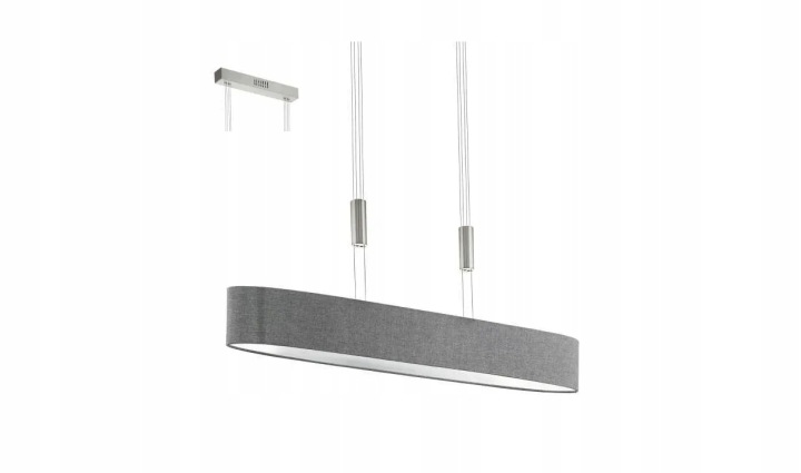 Závěsná lampa šedá 6 x 4 W Led 105 cm Eglo Romao