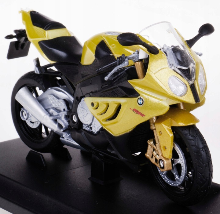 BMW S1000 RR модель WELLY мотоцикл гонщик 1:18 — фото 9