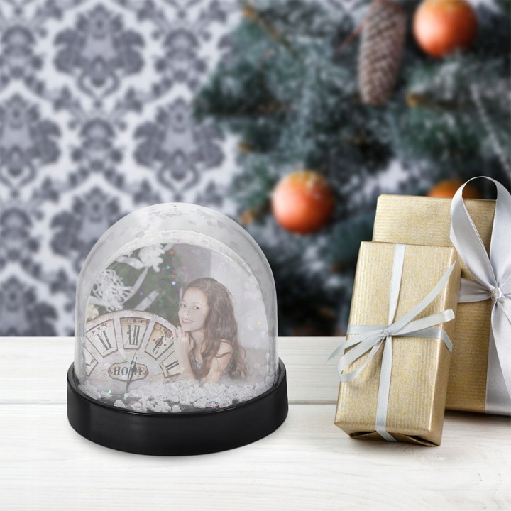 2 шт. Чорний Пластиковий Набір Рукоділля Snow Globe Для Персоналізованих Фото — фото 10