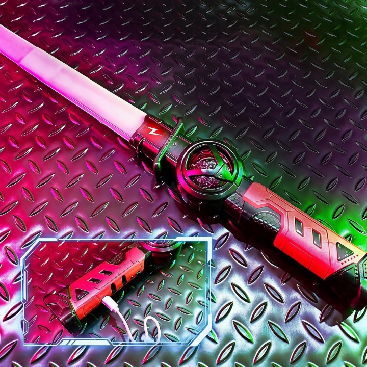 Лазерний меч світловий LED висувний іграшковий світний воїн 15 кол. — фото 2
