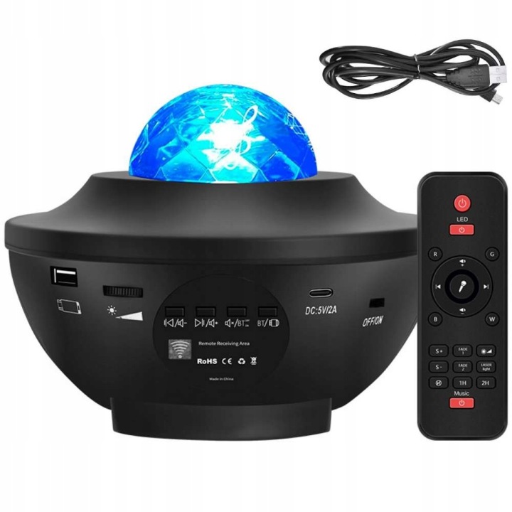 Проектор Зірок Проектор Неба нічник LED Колонка Bluetooth + Пульт — фото 2