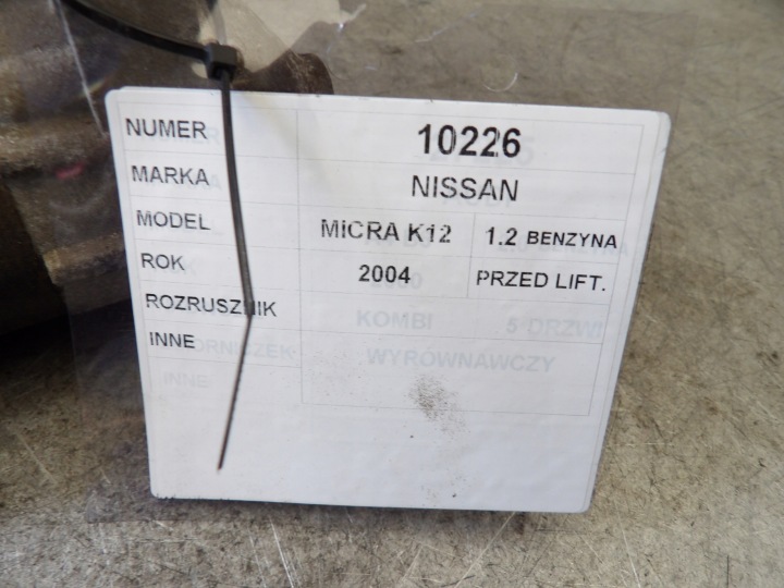 Nissan Micra K12 - 1,2 starter 5