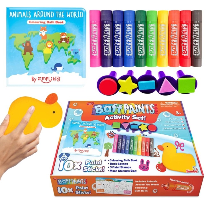 Set attività baff paints 10 bastoncini di pittura лавабілі per il болото