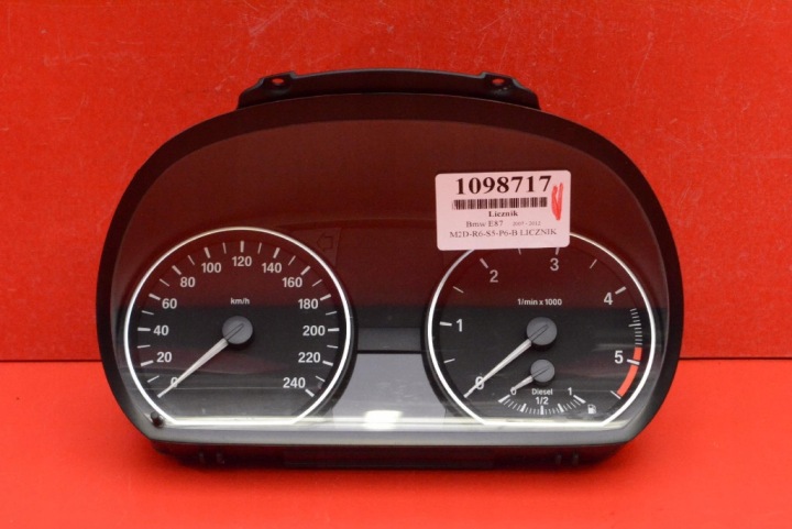 Instruments tachymètre compte tours Horloge montre tableau bord EU 9166821 BMW E81 E87 2.0 D 143 KM LIFT 07-12