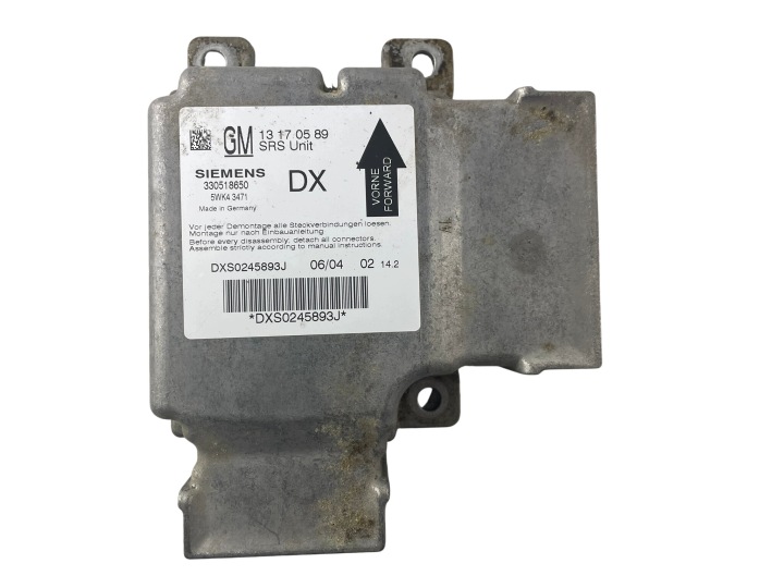 modulo sensor airbag 13 17 05 89 Opel Vectra C GTS