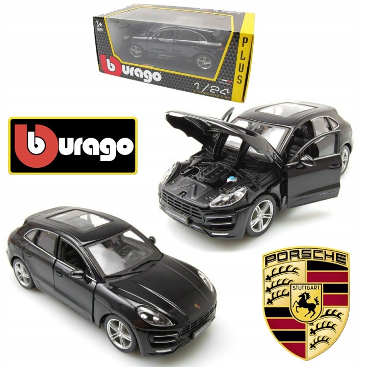 Burago 1:24 18-21077 Porsche Macan чорний — фото 10