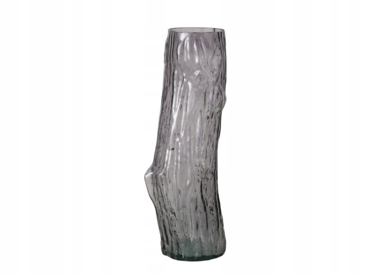 Skleněná váza Alberto, šedá, 46,5 cm