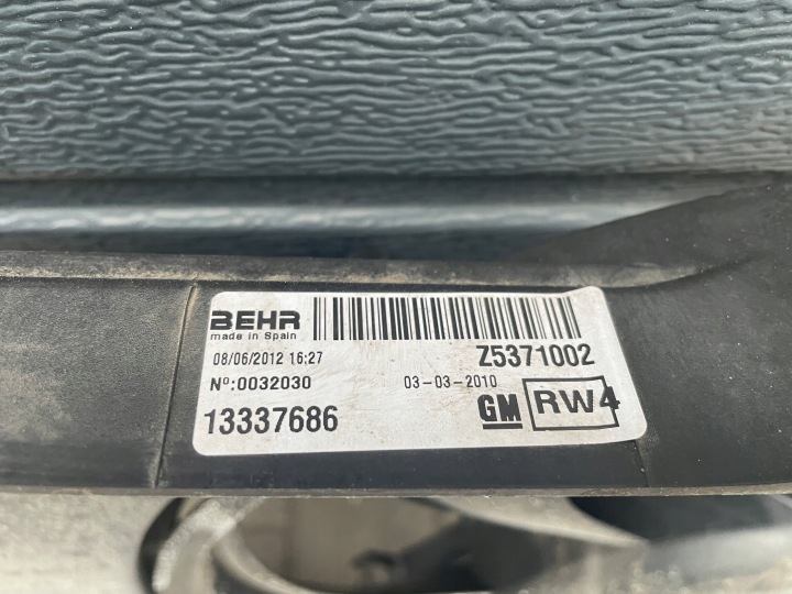 OPEL MERIVA B 1.4 TURBO VENTYLATOR 13337686 7