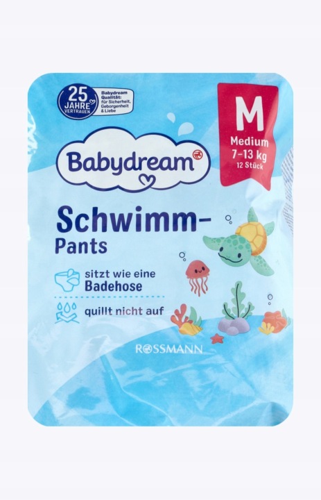 BABYDREAM Підгузки для плавання для дітей Medium, 9-15 кг 12 шт.