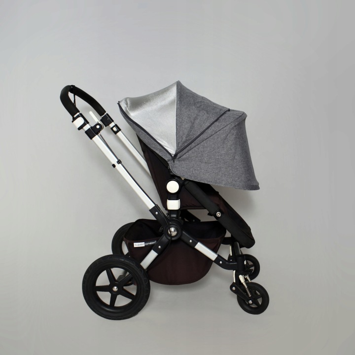 Всесезонна капюшон подовжена для Bugaboo Cameleon Сірий Меланж — фото 3