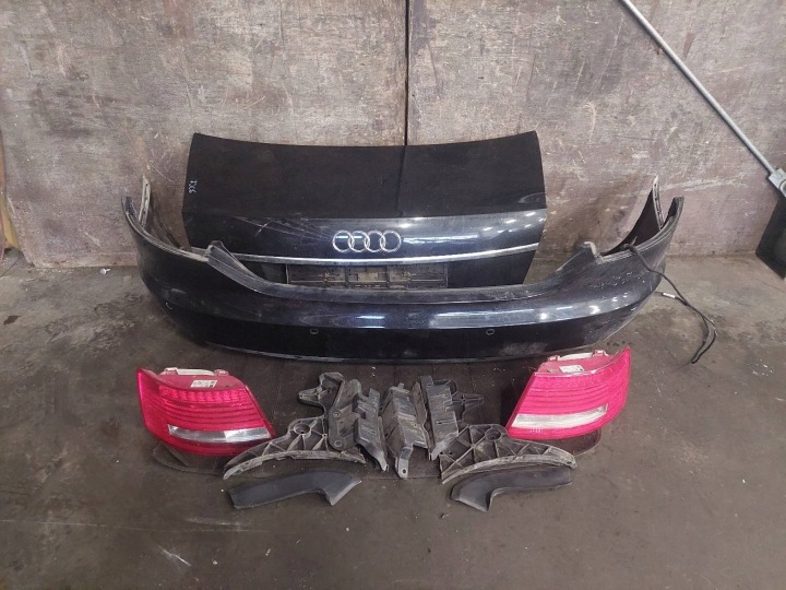 kompletní záď AUDI A6 C6 LZ9Y kapota kufru nárazník záď světlá ID: 228072
