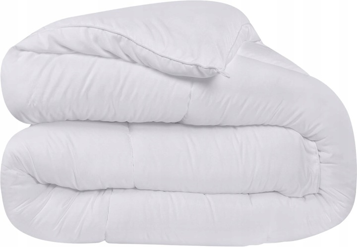 Přikrývka 180x200 Celoroční teplá měkká Prošívaná bílá Utopia Bedding