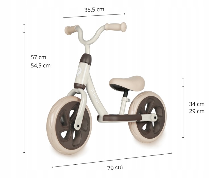 Біговел каталка для дітей 10" поролонові колеса EVA 2+ Trainer Qplay — фото 4