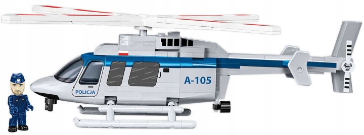 Конструктор COBI 26628 Гелікоптер Bell 407 Поліція ACTION TOWN — фото 6