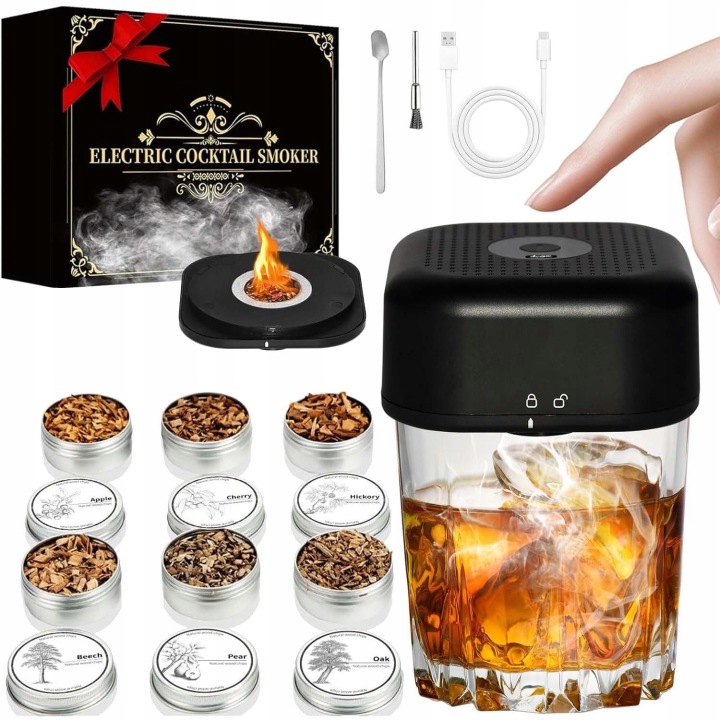 Sada Na Uzení Whisky Smoker S Nářadím, Na Nápoje, Barmanská