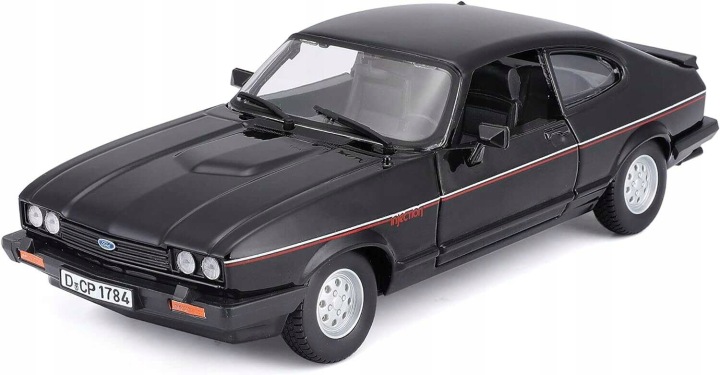 Ford capri 1600 gt чорний 1:24 bburago — фото 13
