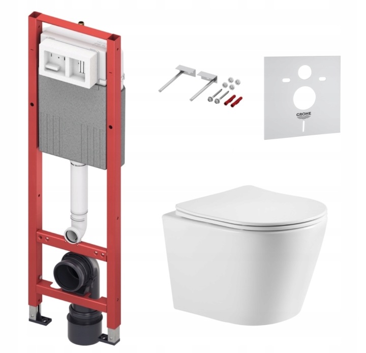 Podomítkový Wc set Stelaz Tece 320 mm Wc mísa Imprese Tornado