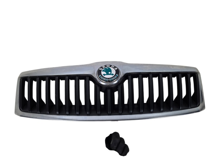 SKODA OCTAVIA 2 II LIFT Grill komplett CHROM ORG. 1Z0853651C