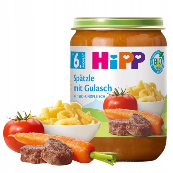 HiPP Біо Макарони в Гуляшу з Яловичина