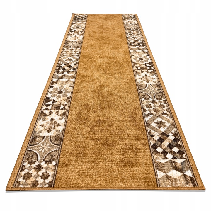 Koberec Na Chodník Loma Beige 67X220 CM Protiskluzový, Odolný Polyamid