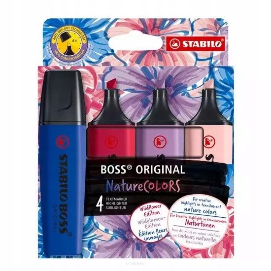 Текстові маркери Stabilo Boss Original Nature Кольори 4 шт. 70/4-1-103-5