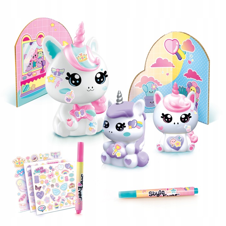 Уцінка - Світні dekorożce DIY Сімейка єдинорогів kawaii (новий з дефектом) — фото 2