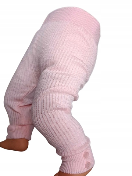 Legginsy akryl Spodnie dzianinowe prążkowane — zdjęcie 2