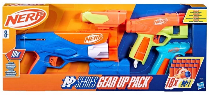 Hasbro Nerf N Серія - три бластери Gear Up Pack + 18 стрілок 3 шт. F8633 — фото 2