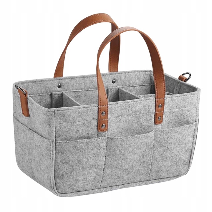 Storage Tote Bags Baby stuff Storage Світло-сірий