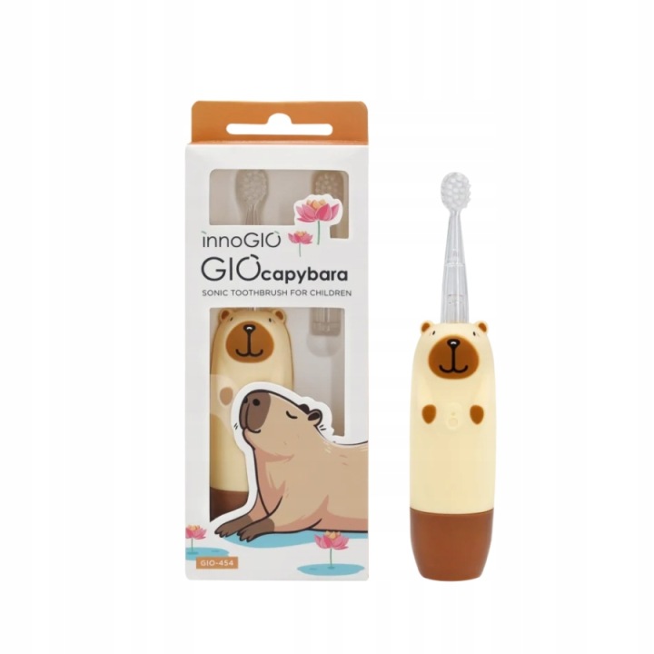 2 шт. INNOGIO GIO-454 Звукова щіточка для дітей GIOcapybara — фото 2