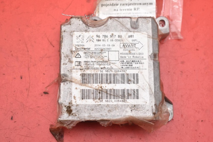 SENSOR upravljačka zračni jastuk airbag zračnih jastuka 9678691780 CITROEN DS5 12-15