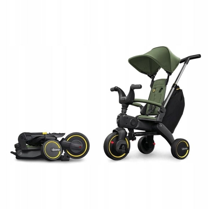 Doona Liki Trike S3 5 в 1 - складаний велосипед триколісний | Desert Зелений