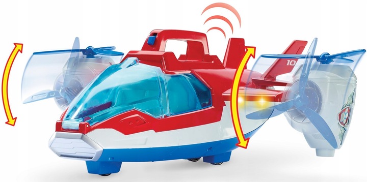 PSI PATROL SAMOLOT PATROLOWIEC POWIETRZNY ROBOPIES Kolor dominujący czerwony
