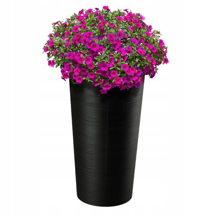 Květináč Květináč 57 cm Obal Na Květináč Vložka Do Květináče Plastová Černá