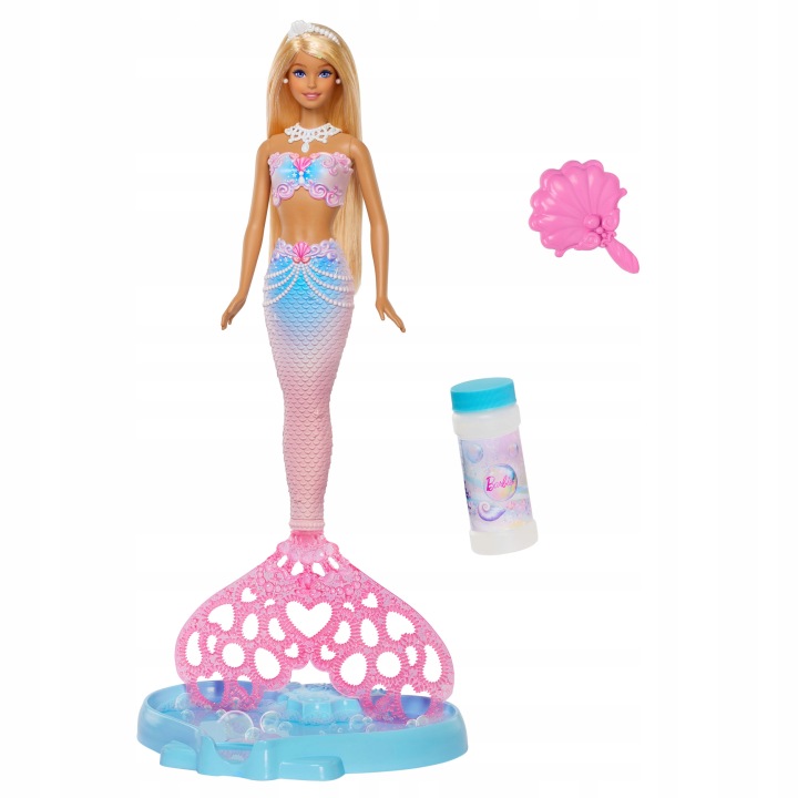 Лялька BARBIE Бульбашкова Русалка Чарівні мильні бульбашки, набір для дітей +3