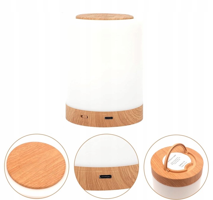 LAMPKA NOCNA LED сенсорна RGB 13 кольорів USB на письмовий стіл спальня для дітей — фото 6