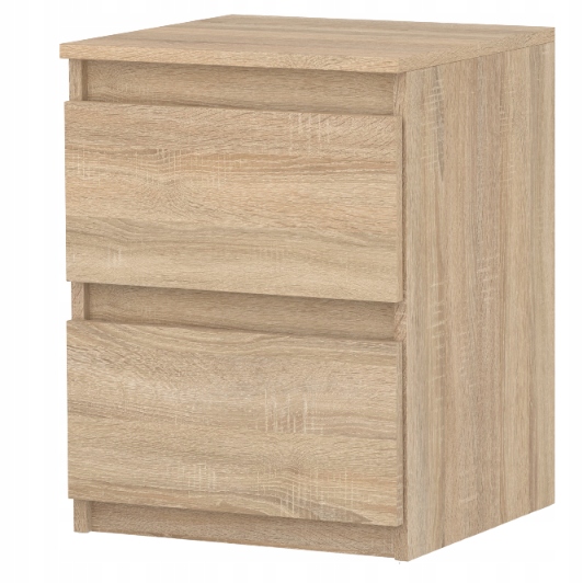 Noční Stolek Dub Sonoma 40 CM 2 Zásuvky Velký Noční Stolek Nakastlik