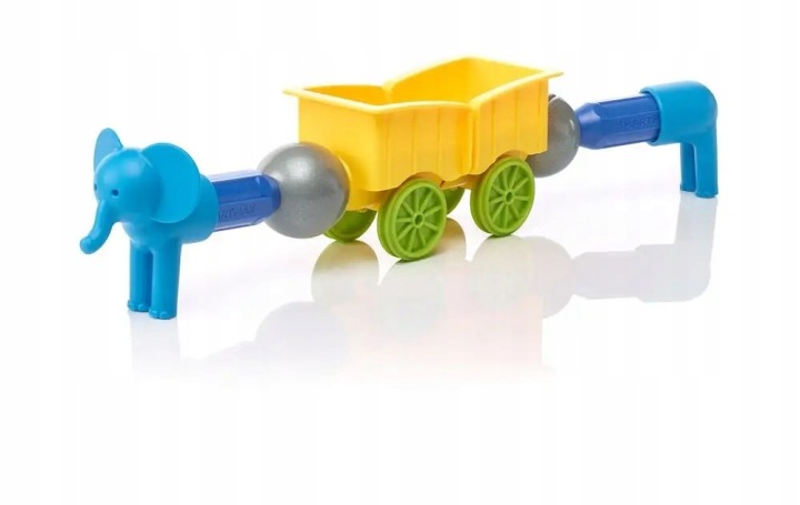 Магнітний конструктор Smart Max My First Animal Train IUVI Тварини Гра — фото 9