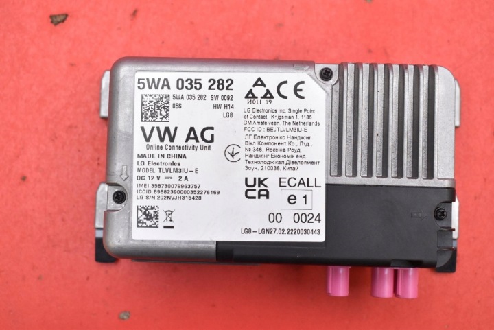 bedienteil modul USLUG ONLINE 5WA035282 SKODA FABIA 4 IV PJ 1.0 TSI 110 KM