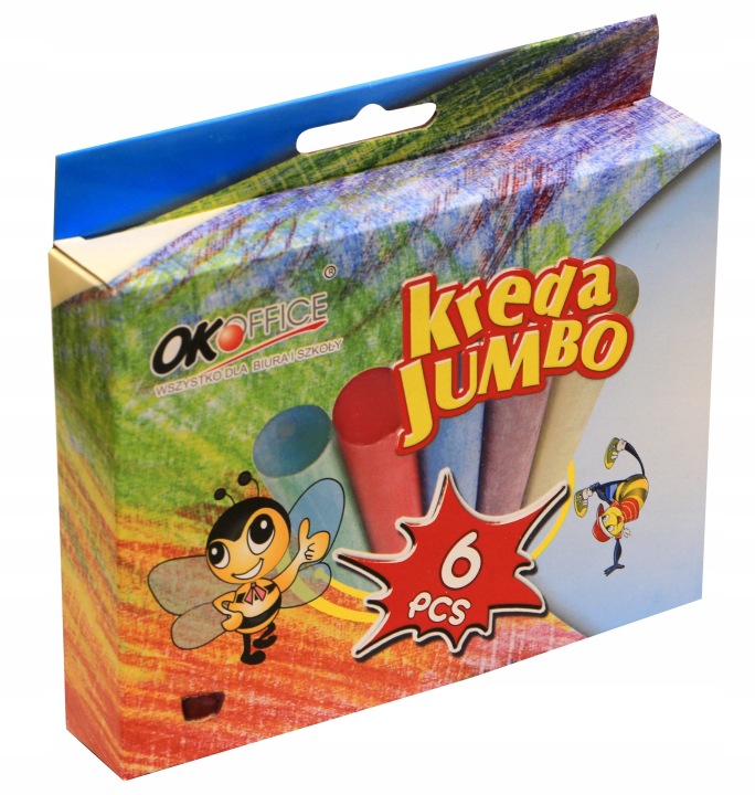 Крейда Для асфальту JUMBO 6 шт.