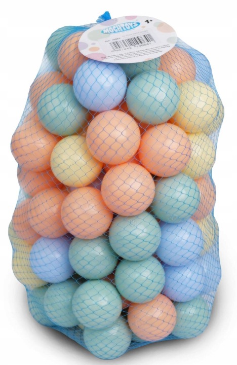 М'ячі кульки м'ячики для сухого басейну манежу 100 шт. 6 см PASTEL MOCHTOYS PL — фото 5