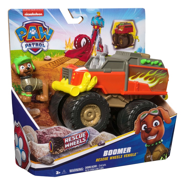 PSI PATROL RESCUE WHEELS POJAZD TERENOWY Z FIGURKĄ BOOMER 6 CM Marka Spin Master