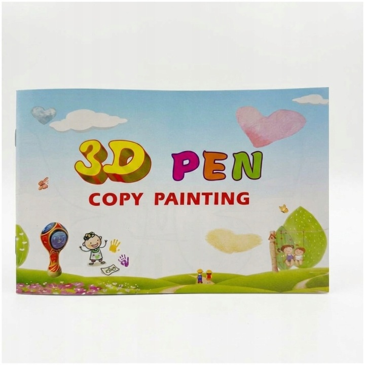 Книжечка з трафаретами для ручки 3D візерунки для дітей 14 сторінок 18x12 см — фото 6