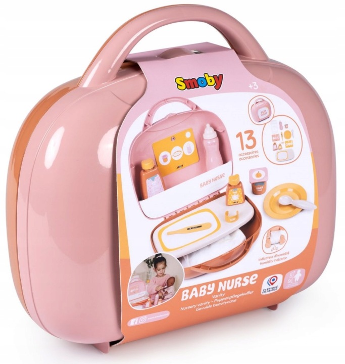 SMOBY валіза няні набір 13 аксесуарів для ляльки пеленальник BABY NURSE (виставковий) — фото 5