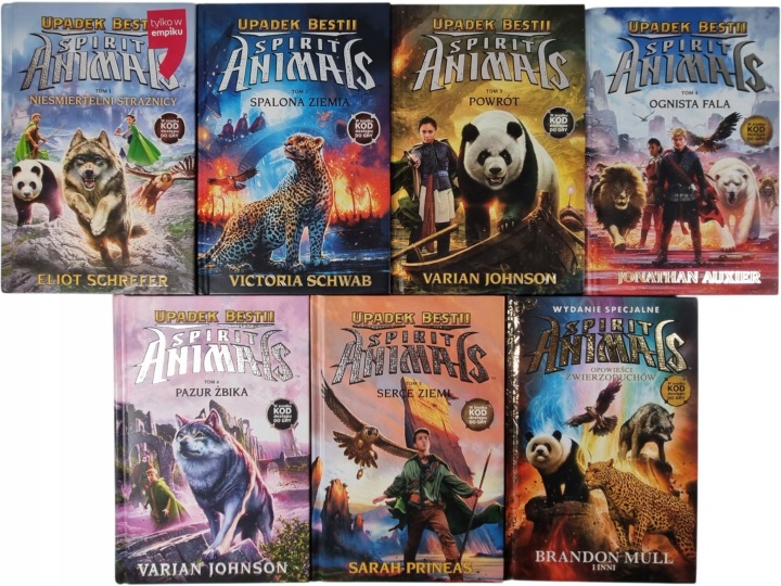 Zdjęcie egzemplarza: Spirit Animals Upadek Bestii 1-6 + Opowieści Zwierzoduchów / Schwab