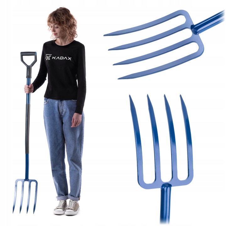 Vidle Na Kopání Zeminy Kompostu 4 Zubní Hospodářské Kovové Pevné 130 cm